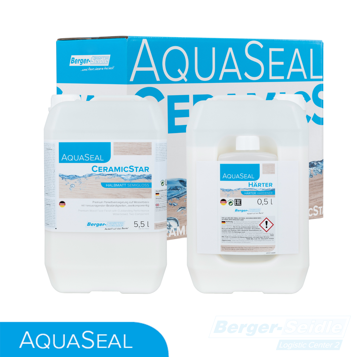 AquaSeal CeramicStar | 2K Parkettversiegelung wasserbasiert | 1,65L/5,5L