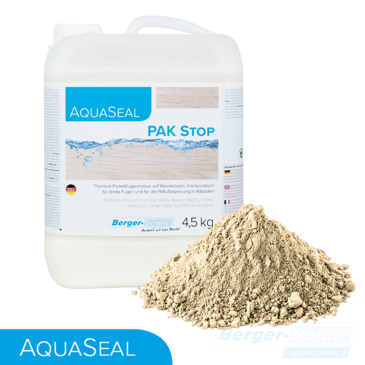 AquaSeal PAK Stop hochelastische Parkett- Fugenmasse