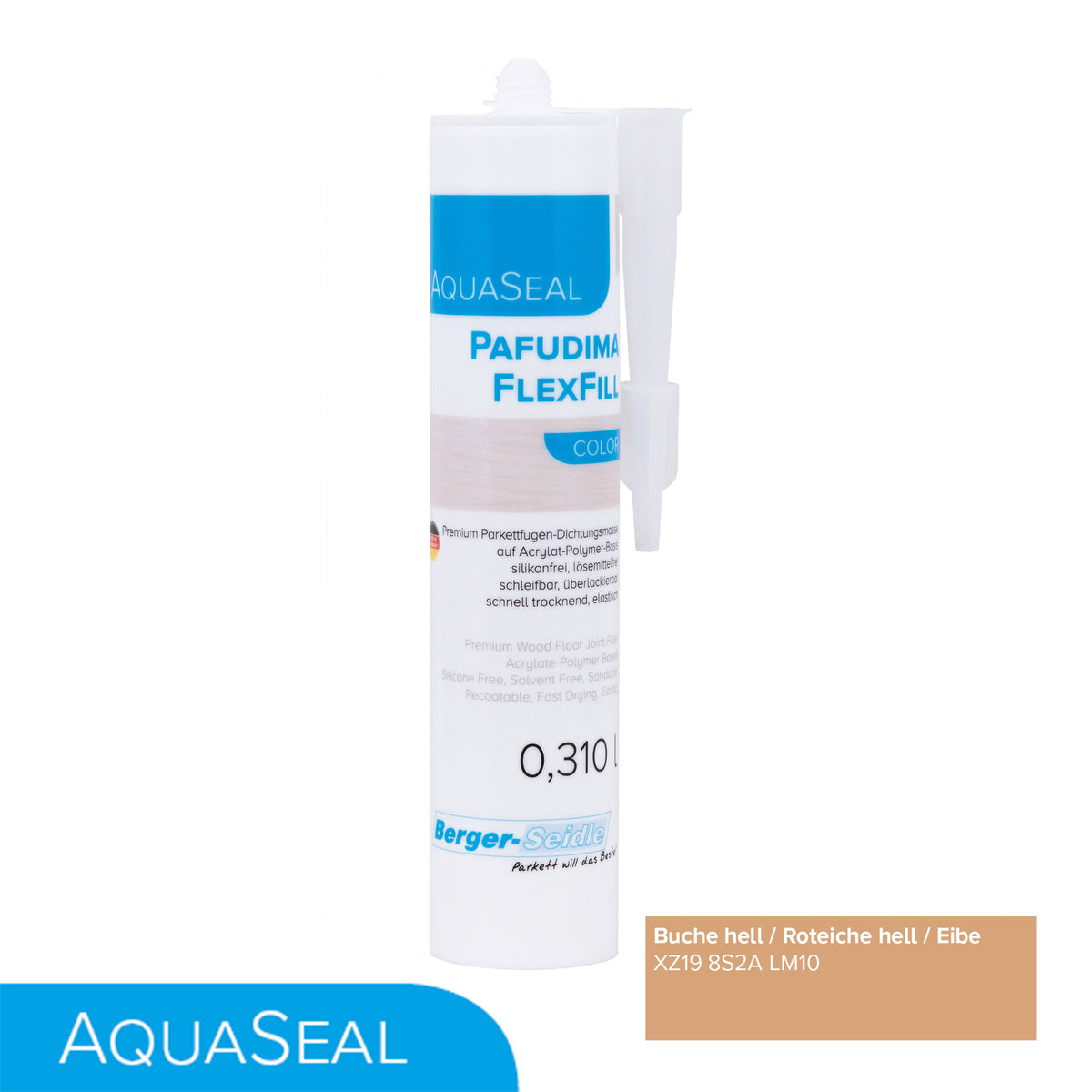 AquaSeal Pafudima FlexFill Color | 310ml Kartusche| flexibel und schleifbare Parkettfugen