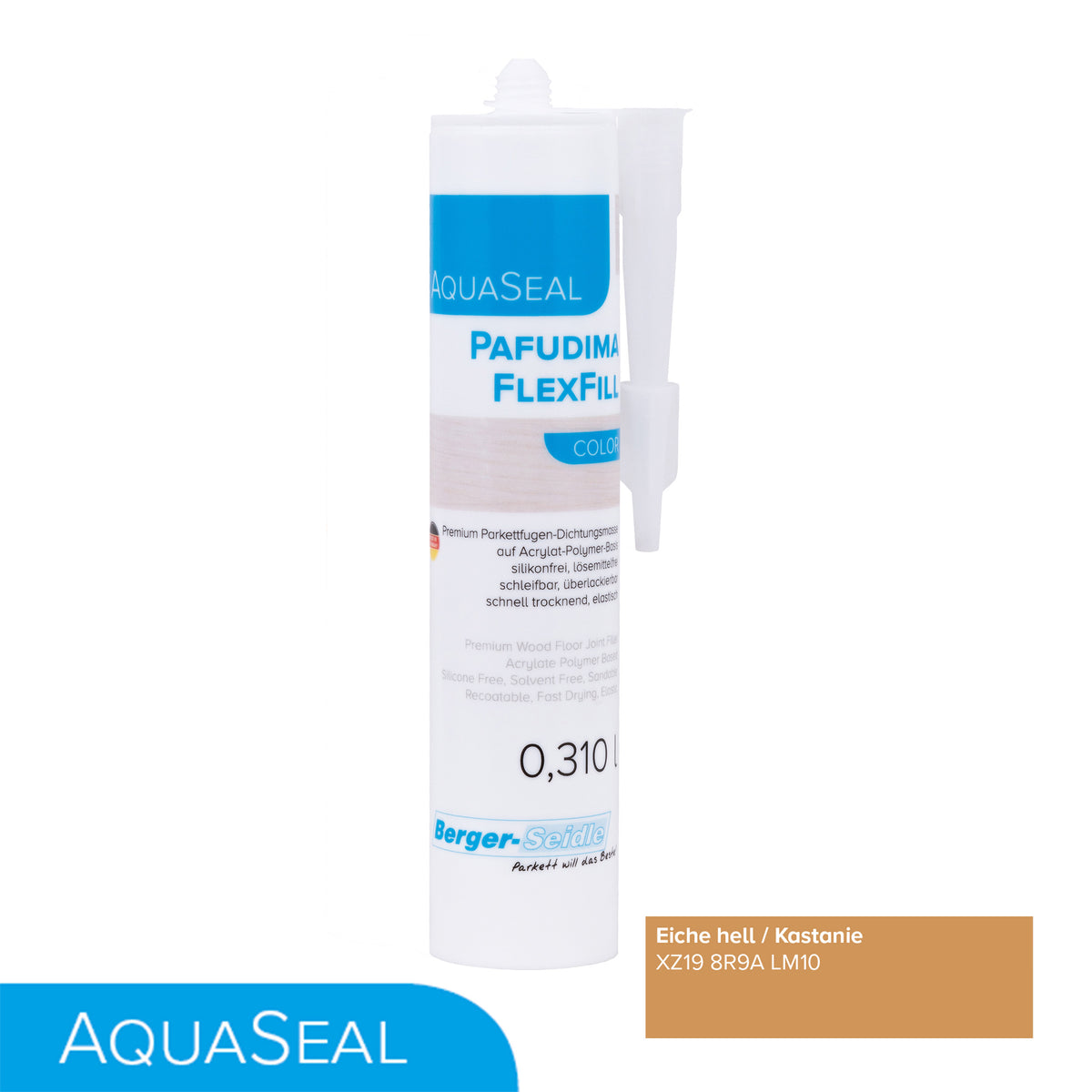 AquaSeal Pafudima FlexFill Color | 310ml Kartusche| flexibel und schleifbare Parkettfugen