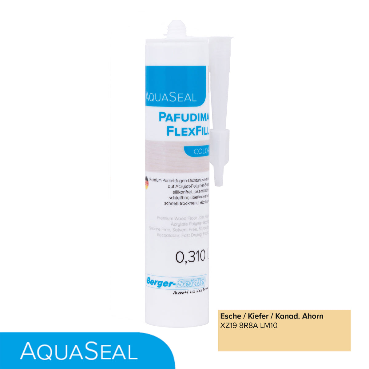 AquaSeal Pafudima FlexFill Color | 310ml Kartusche| flexibel und schleifbare Parkettfugen