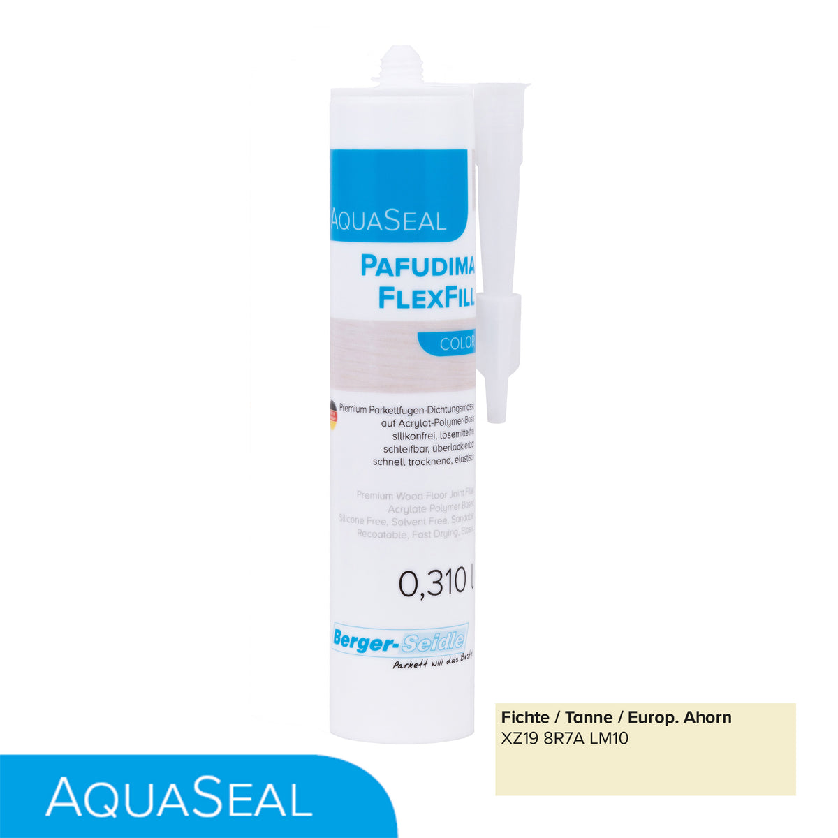 AquaSeal Pafudima FlexFill Color | 310ml Kartusche| flexibel und schleifbare Parkettfugen