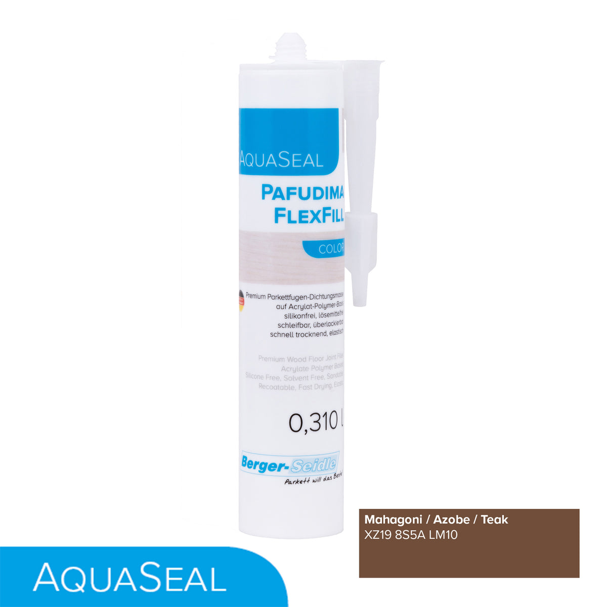 AquaSeal Pafudima FlexFill Color | 310ml Kartusche| flexibel und schleifbare Parkettfugen