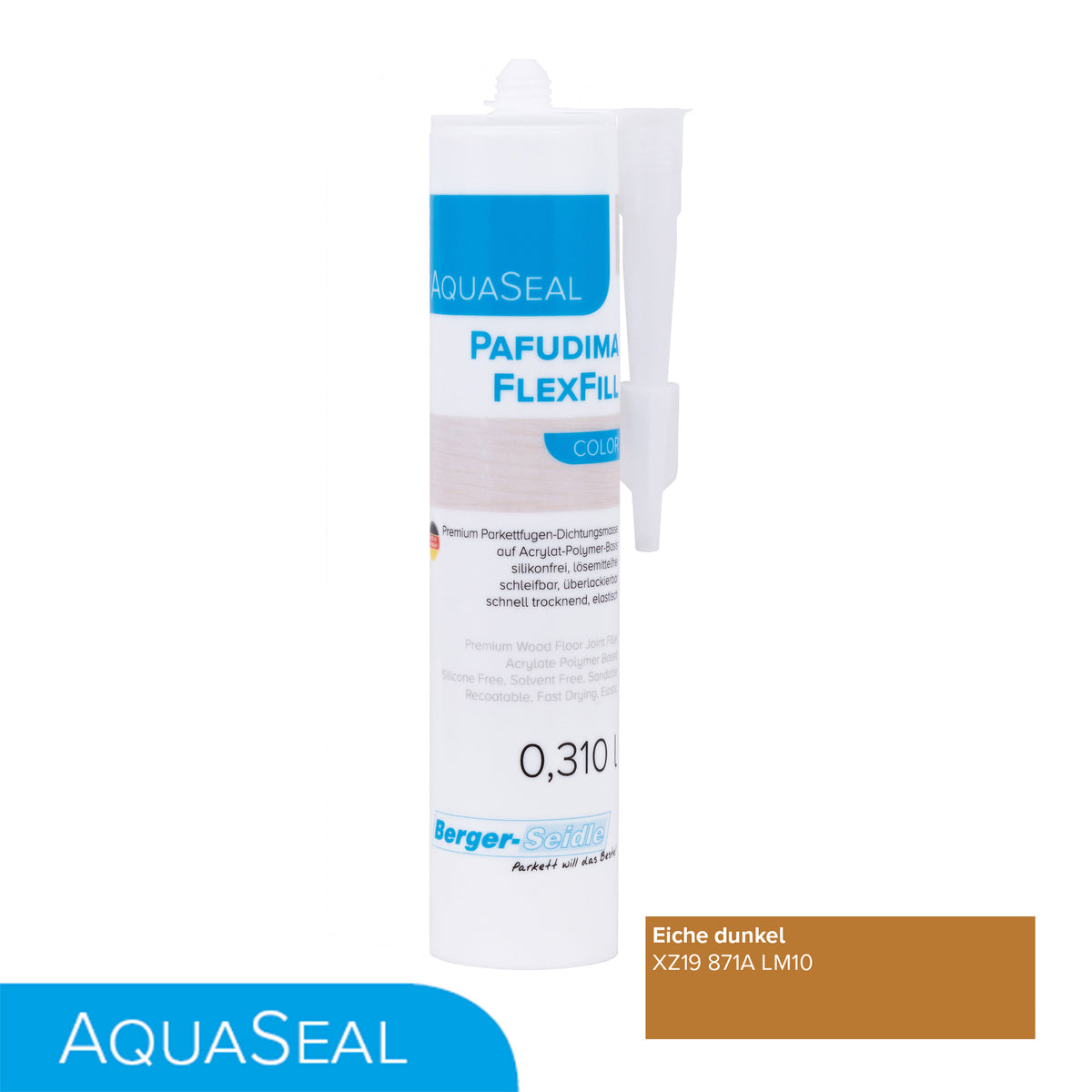AquaSeal Pafudima FlexFill Color | 310ml Kartusche| flexibel und schleifbare Parkettfugen