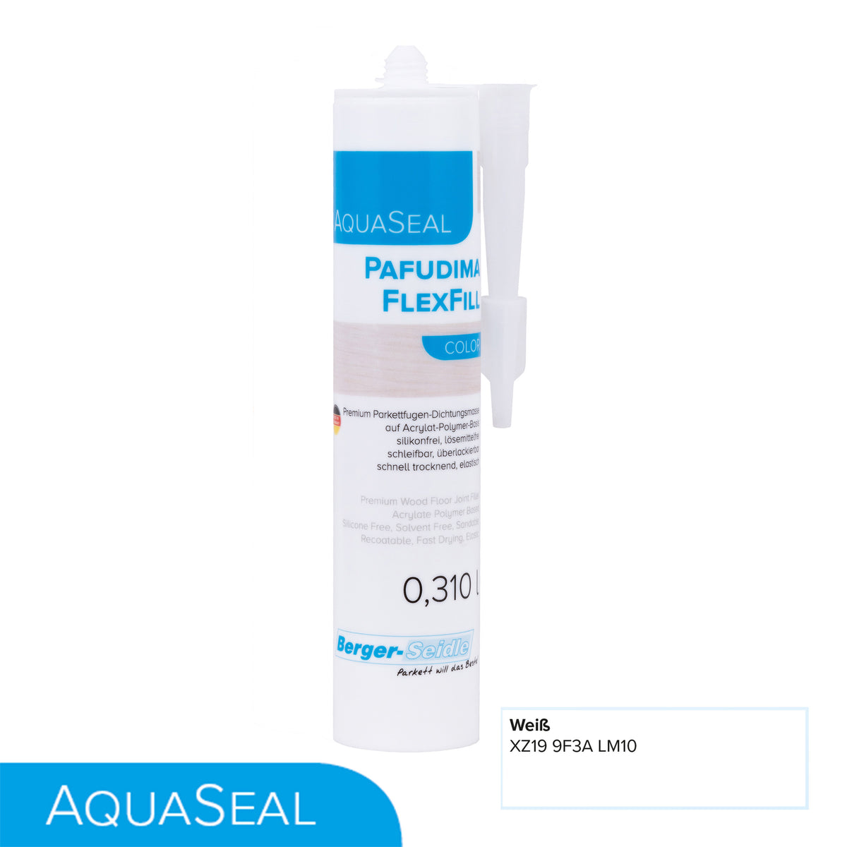 AquaSeal Pafudima FlexFill Color | 310ml Kartusche| flexibel und schleifbare Parkettfugen