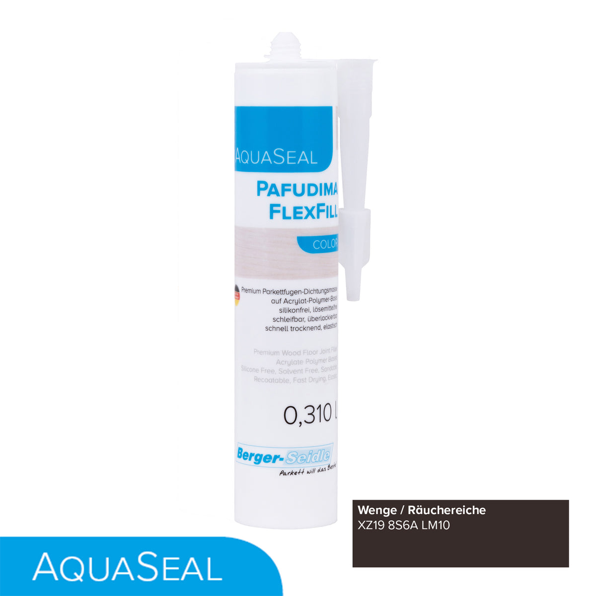 AquaSeal Pafudima FlexFill Color | 310ml Kartusche| flexibel und schleifbare Parkettfugen