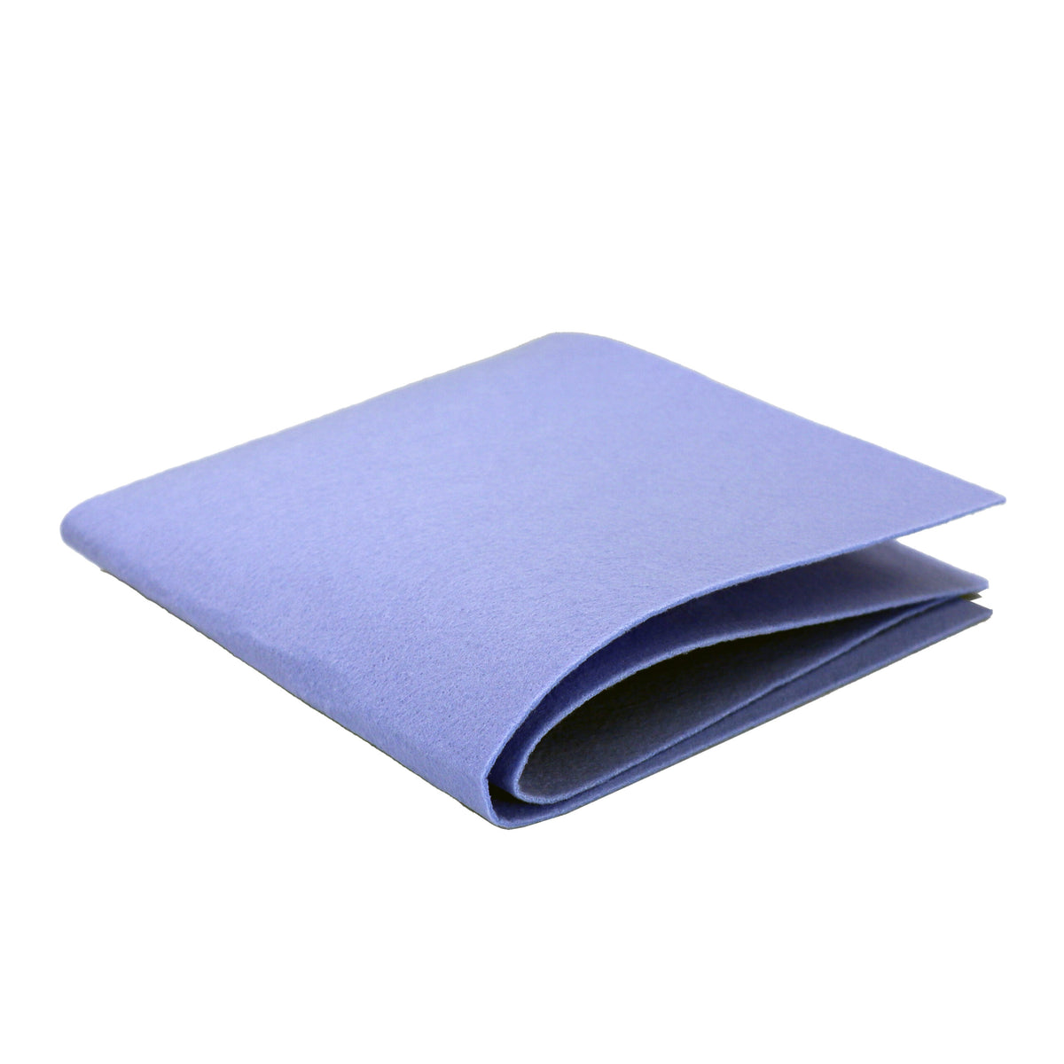 Ein gefaltetes blaues Poliertuch BergerTool Mikrofasertuch ist auf weißem Hintergrund abgebildet.