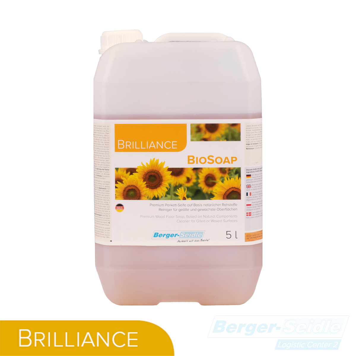 Holzbodenseife Brilliance BioSoap für geölte Parkettböden 1L/5L
