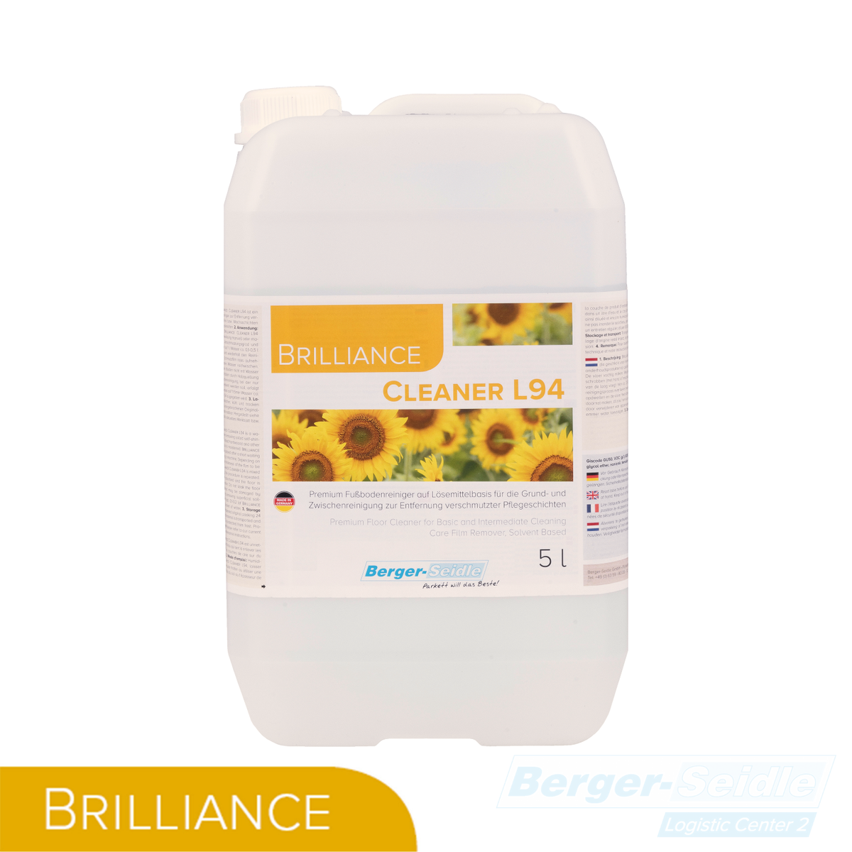 Brilliance L94 Cleaner Grundreiniger & Parkett -Wachsentferner für versiegelte Holzböden 1L/5L