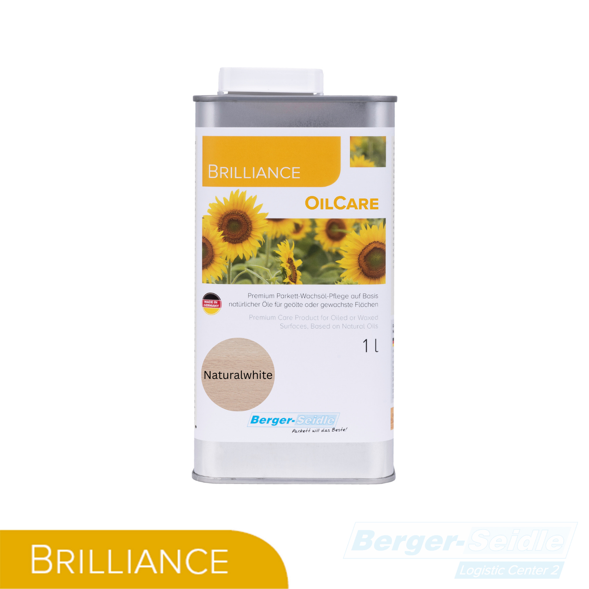 Parkett Pflegeöl Brilliance OilCare 1L farblos/Weiss