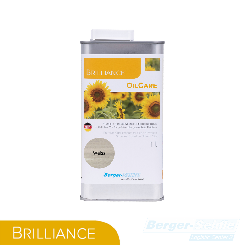 Parkett Pflegeöl Brilliance OilCare 1L farblos/Weiss