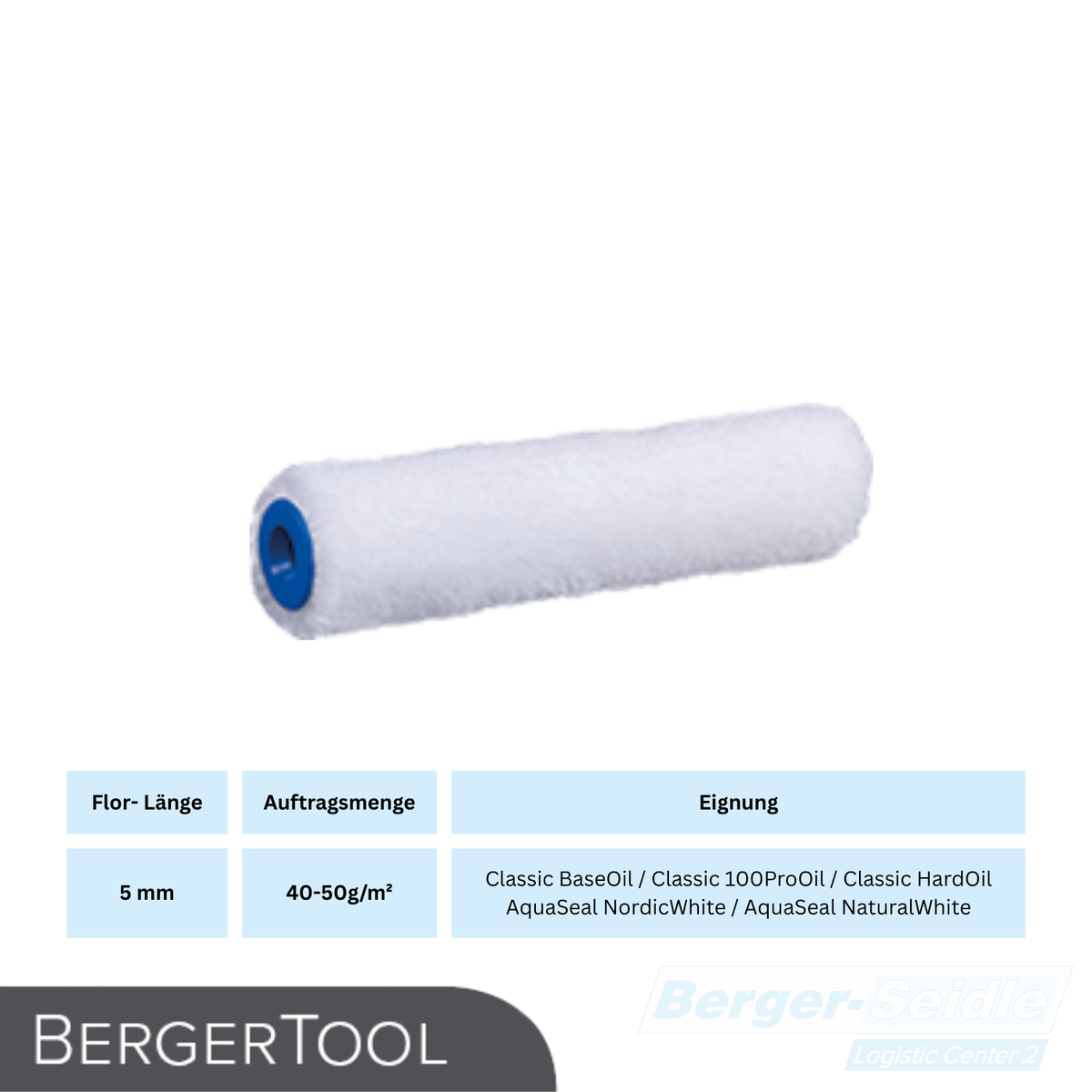 BergerTool Rolle | ohne Bügel für wasser- und lösemittelhaltige Lacke