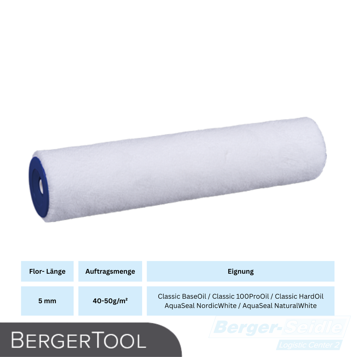 BergerTool Rolle | ohne Bügel für wasser- und lösemittelhaltige Lacke