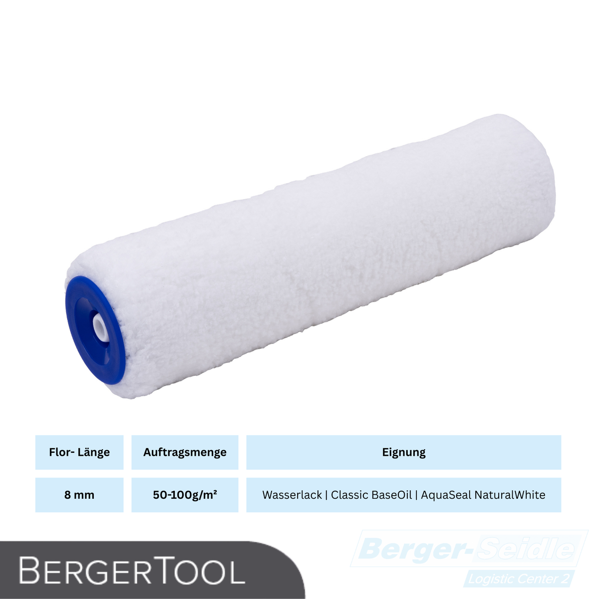 BergerTool Rolle | ohne Bügel für wasser- und lösemittelhaltige Lacke