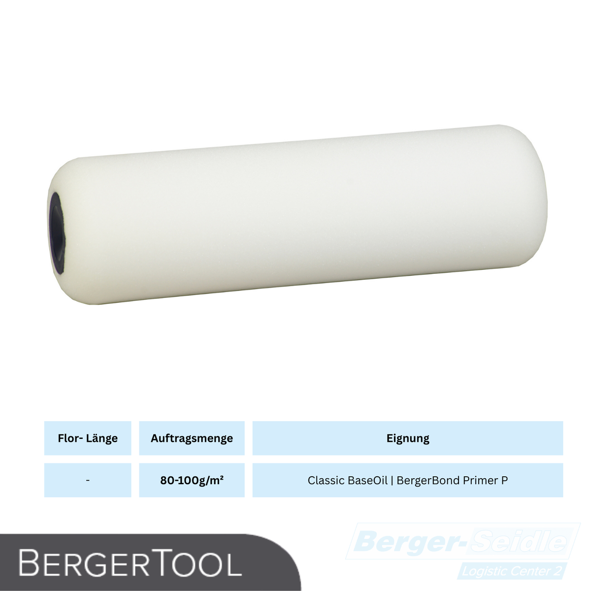 BergerTool Rolle | ohne Bügel für wasser- und lösemittelhaltige Lacke