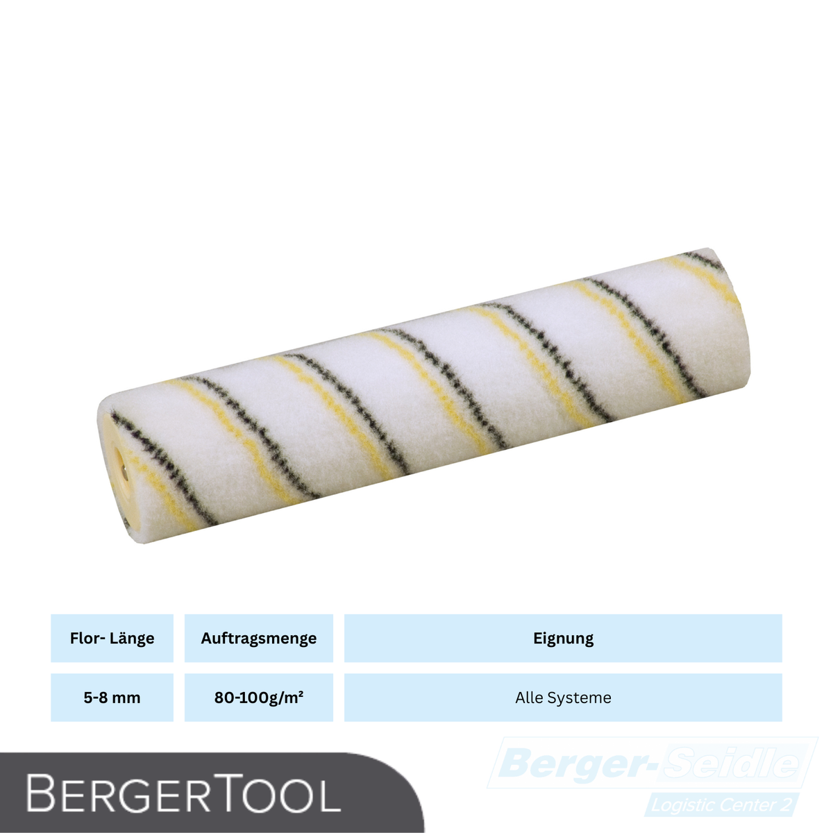 BergerTool Rolle | ohne Bügel für wasser- und lösemittelhaltige Lacke
